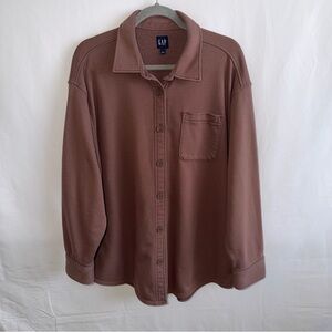 GAP Taupe Button-Up Shirt